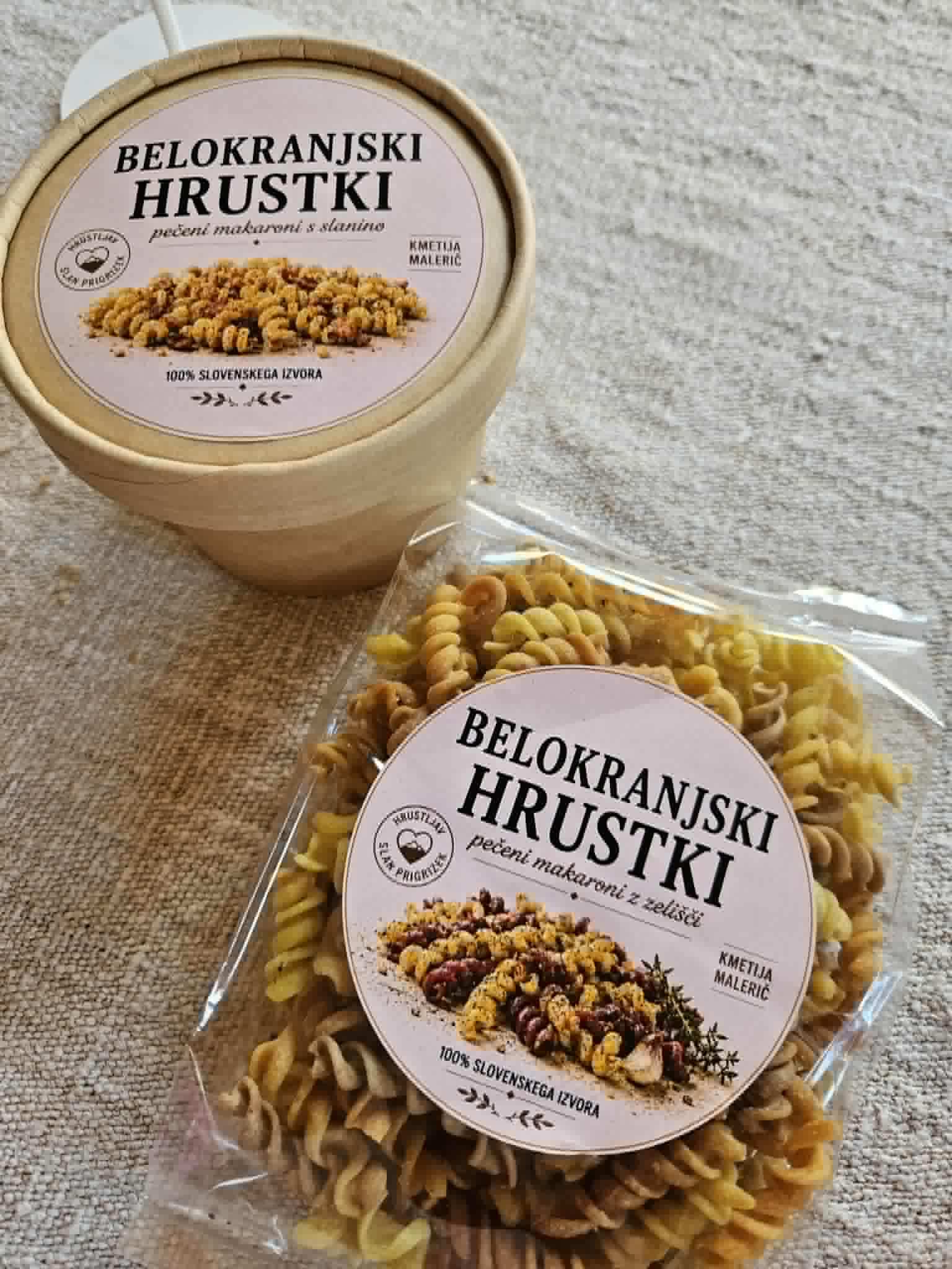 BELOKRANJSKI HRUSTKI- pečeni makaroni s slanino